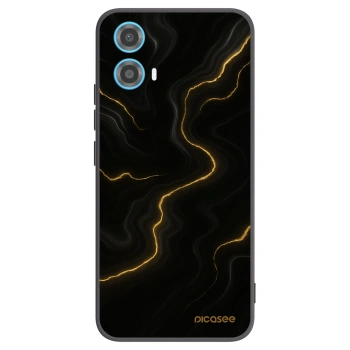 Picasee silikonski črni ovitek za Motorola Moto G34 5G - Thunder