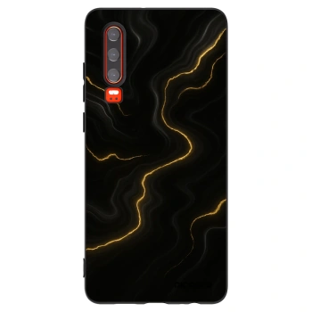 Picasee silikonski črni ovitek za Huawei P30 - Thunder