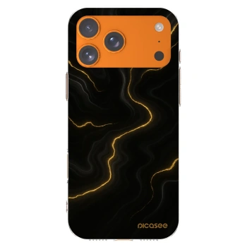 Picasee silikonski prozorni ovitek za Apple iPhone 17 Pro Max - Thunder