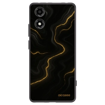 Picasee silikonski črni ovitek za Motorola Moto E14 - Thunder