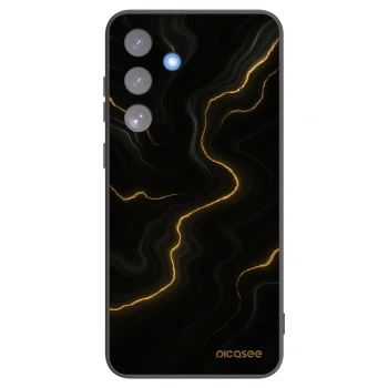 Picasee silikonski črni ovitek za Samsung Galaxy S25 FE 5G - Thunder