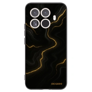 Picasee silikonski črni ovitek za Xiaomi 15T Pro - Thunder
