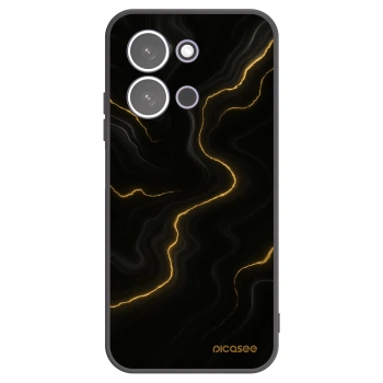 Picasee silikonski črni ovitek za Xiaomi Redmi 15C 5G - Thunder