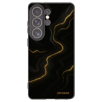 Picasee silikonski črni ovitek za Samsung Galaxy S26 Ultra - Thunder