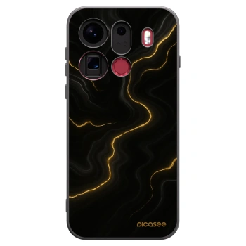 Picasee silikonski črni ovitek za OPPO Find X9 Pro - Thunder