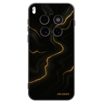 Picasee silikonski črni ovitek za Vivo X300 Pro - Thunder