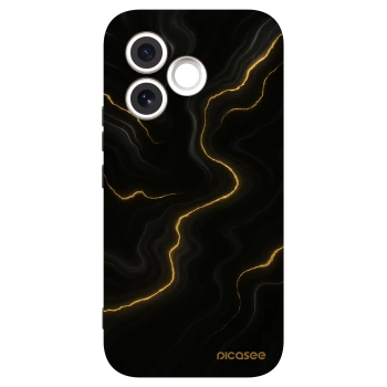Picasee silikonski črni ovitek za Honor 600 Lite - Thunder