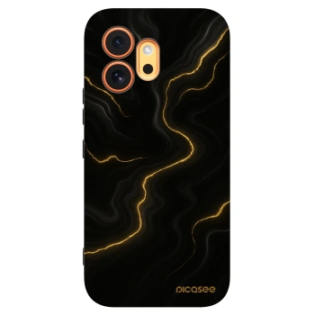 Picasee silikonski črni ovitek za Honor 600 - Thunder