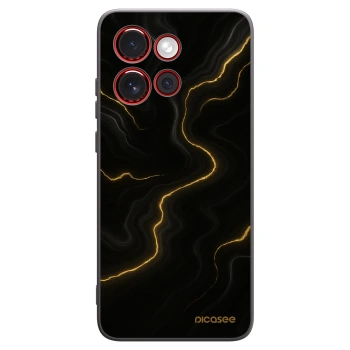 Picasee silikonski črni ovitek za Motorola Edge 60 Neo 5G - Thunder