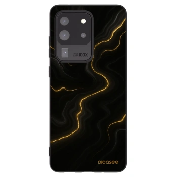 Picasee silikonski črni ovitek za Samsung Galaxy S20 Ultra 5G G988F - Thunder