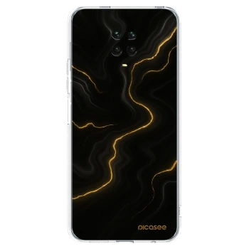 Picasee silikonski prozorni ovitek za Xiaomi Redmi Note 9 Pro - Thunder