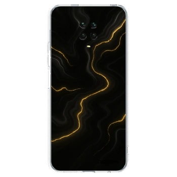 Picasee silikonski prozorni ovitek za Xiaomi Redmi Note 9S - Thunder