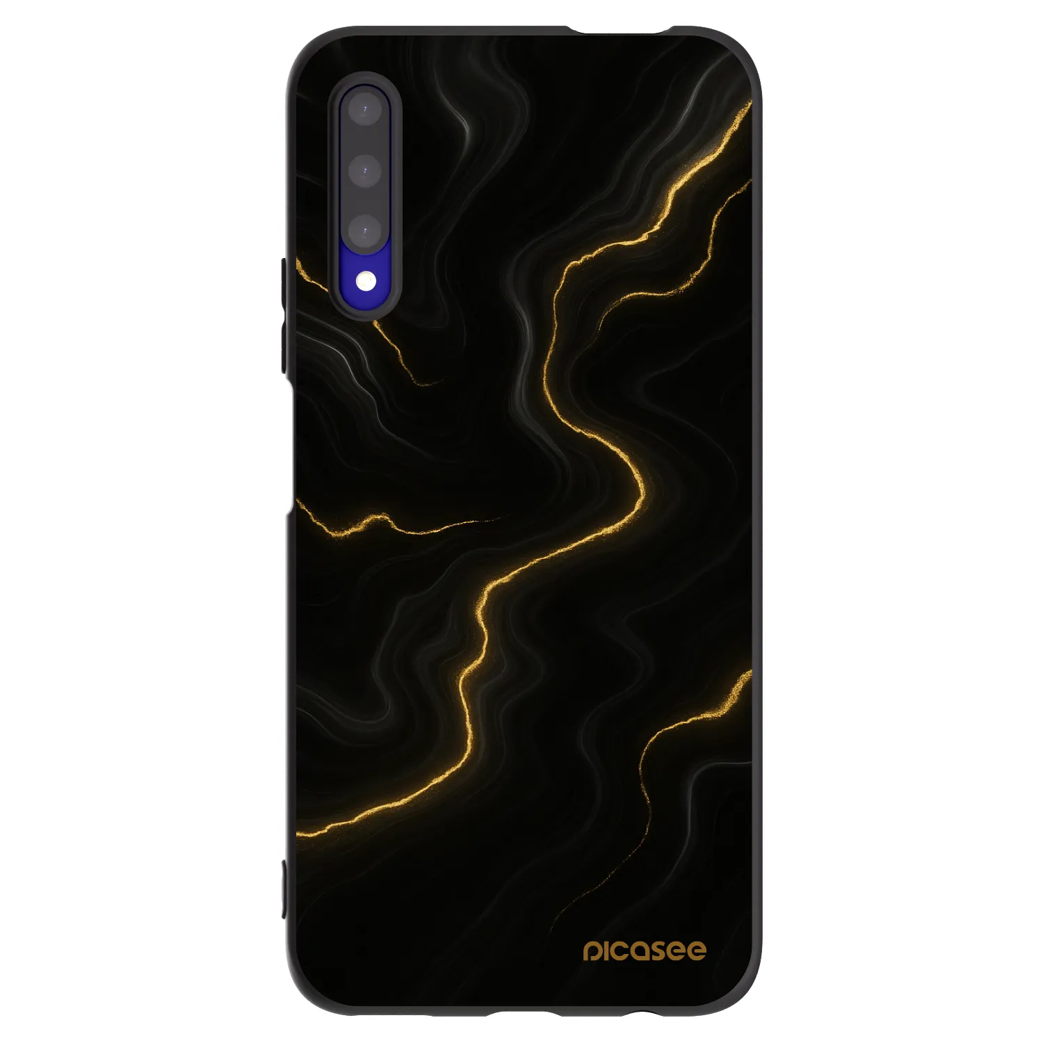 Picasee silikonski črni ovitek za Honor 9X Pro - Thunder