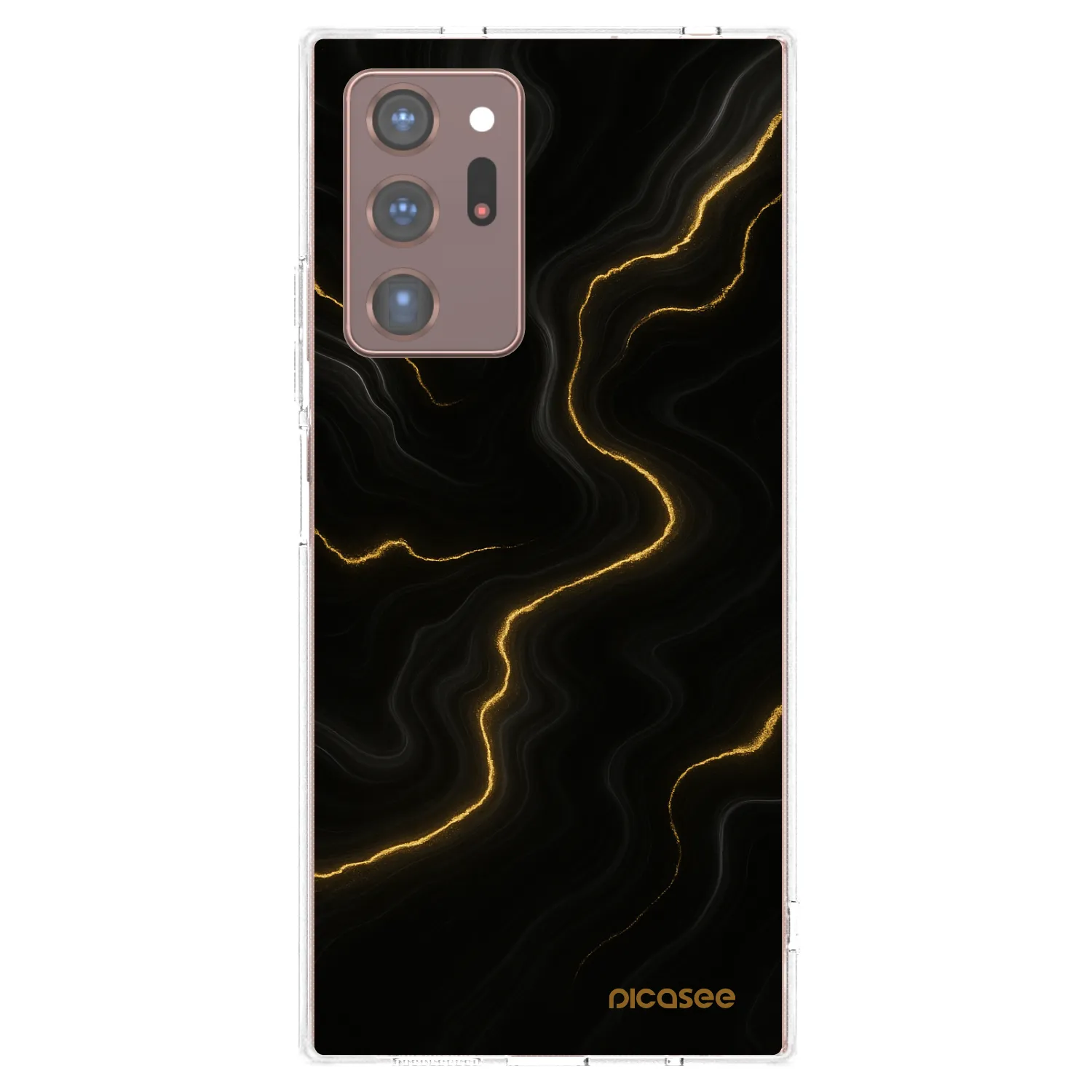 Picasee silikonski prozorni ovitek za Samsung Galaxy Note 20 Ultra - Thunder