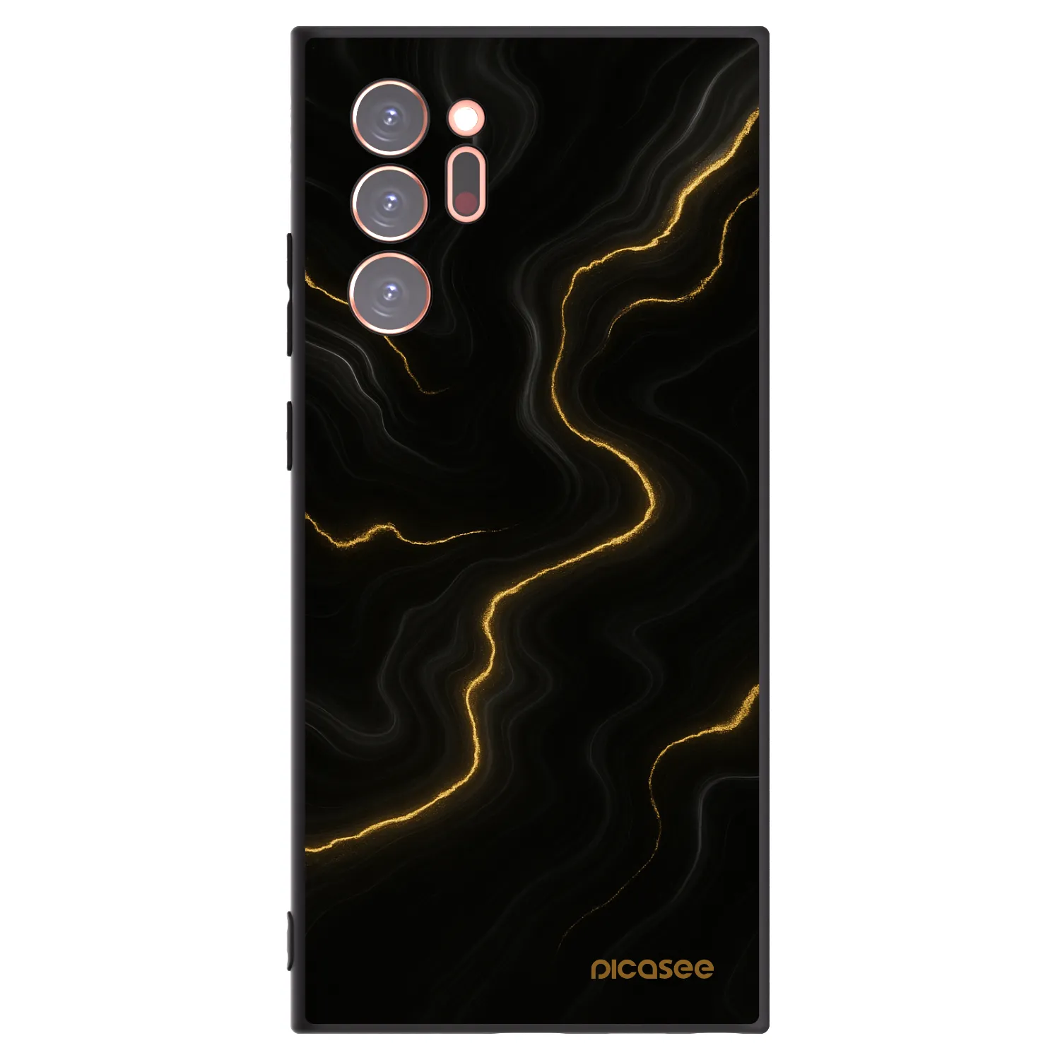 Picasee silikonski črni ovitek za Samsung Galaxy Note 20 Ultra - Thunder