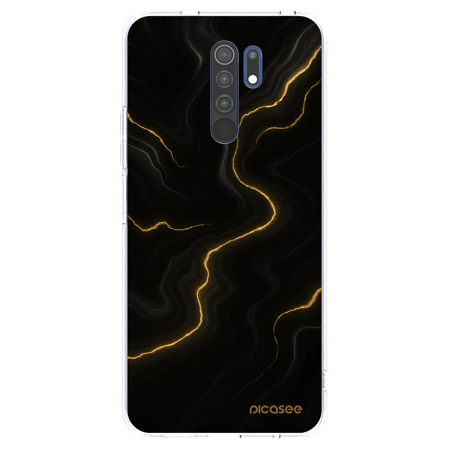 Picasee silikonski prozorni ovitek za Xiaomi Redmi 9 - Thunder