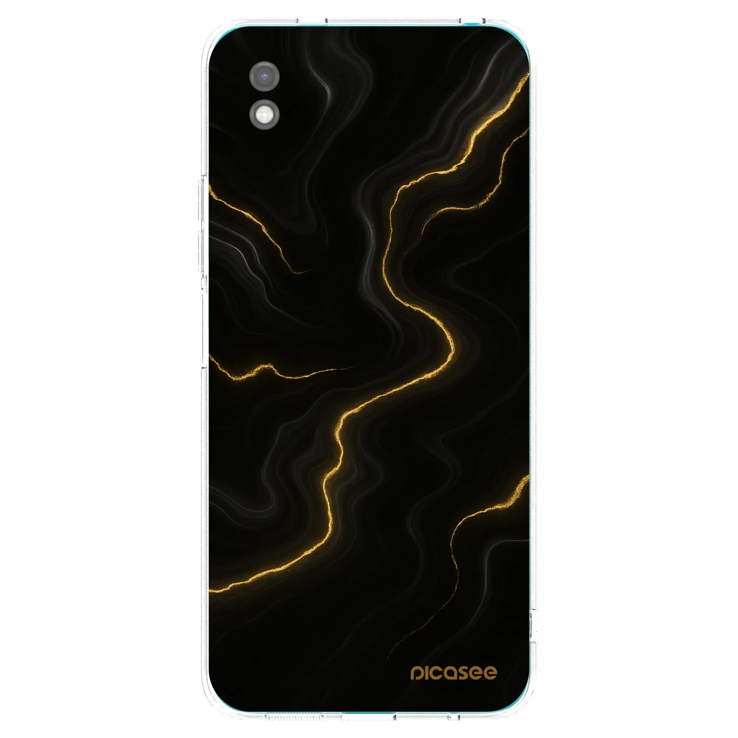Picasee silikonski črni ovitek za Xiaomi Redmi 9A - Thunder