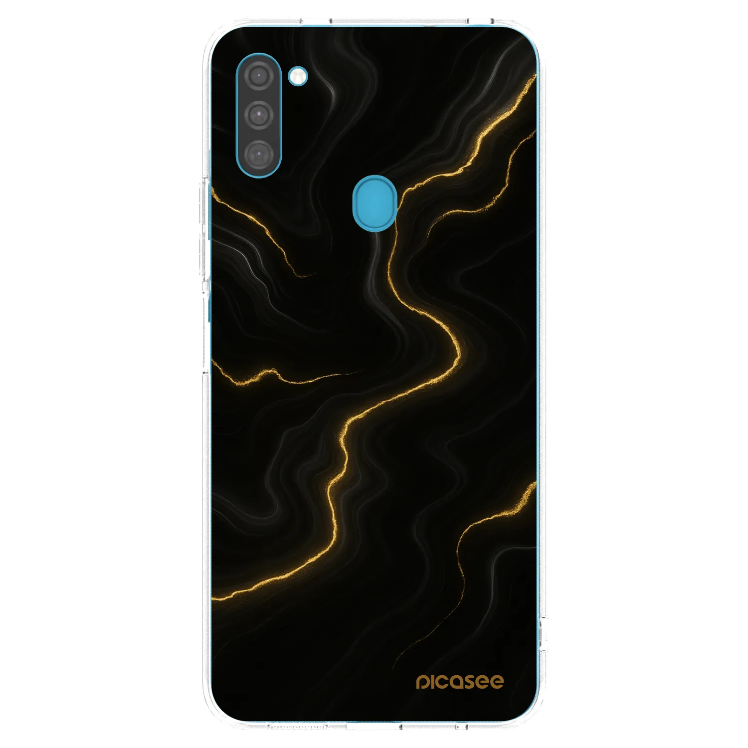 Picasee silikonski prozorni ovitek za Samsung Galaxy M11 - Thunder