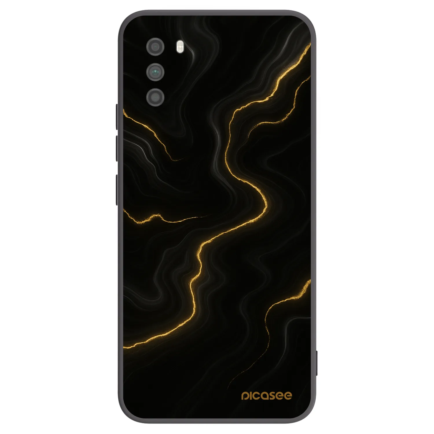 Picasee silikonski črni ovitek za Xiaomi Poco M3 - Thunder