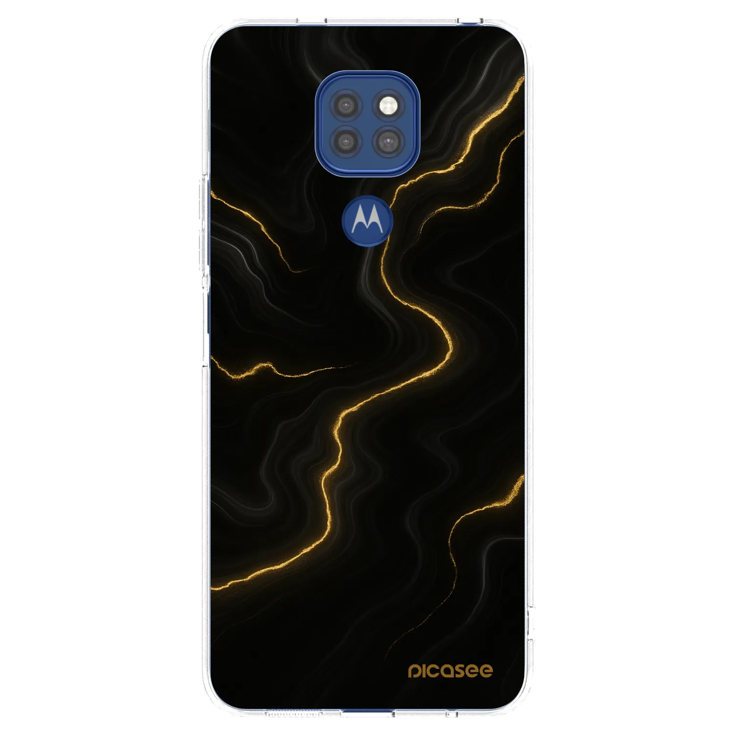 Picasee silikonski prozorni ovitek za Motorola Moto G9 Play - Thunder