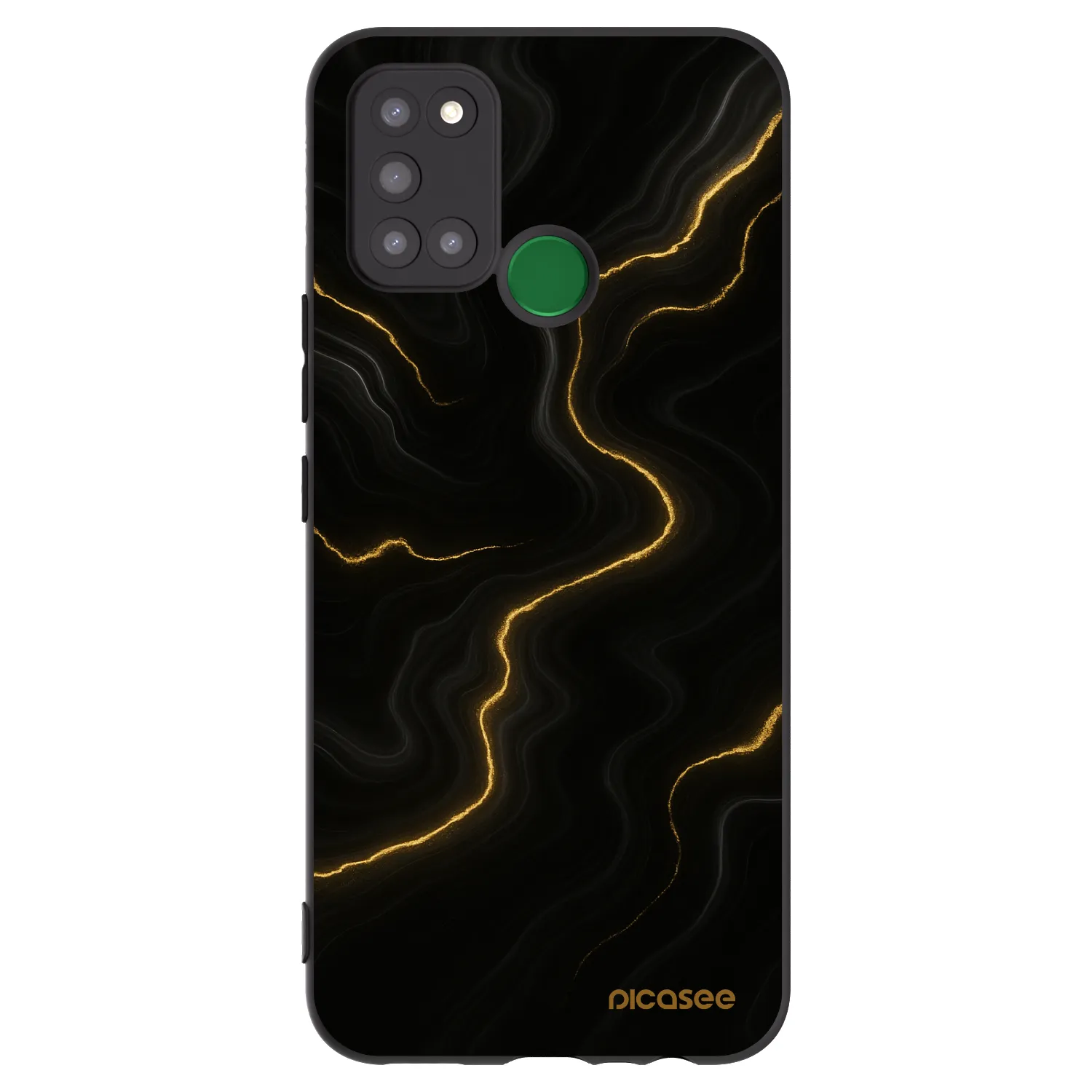Picasee silikonski črni ovitek za Realme 7i - Thunder