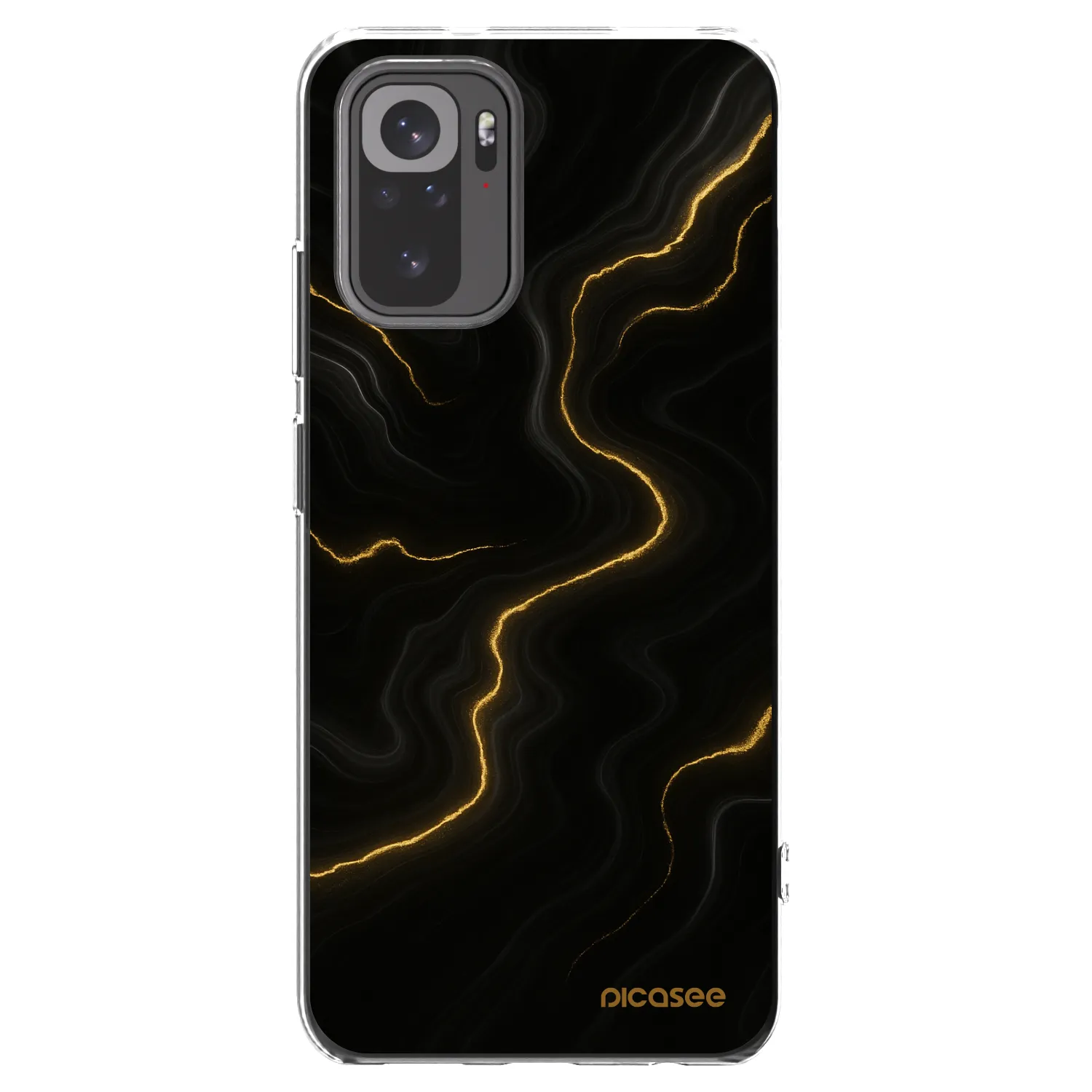 Picasee silikonski prozorni ovitek za Xiaomi Redmi Note 10S - Thunder