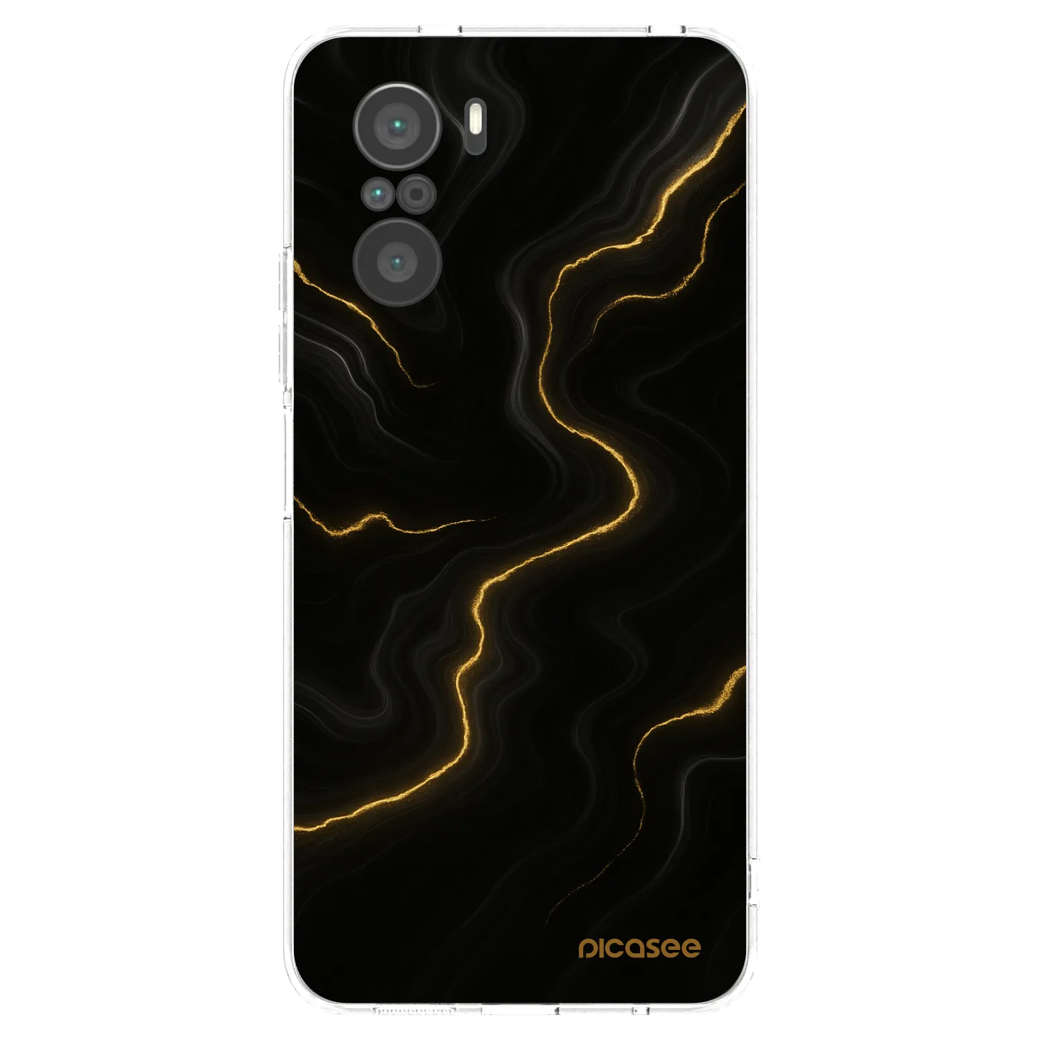 Picasee silikonski prozorni ovitek za Xiaomi Poco F3 - Thunder