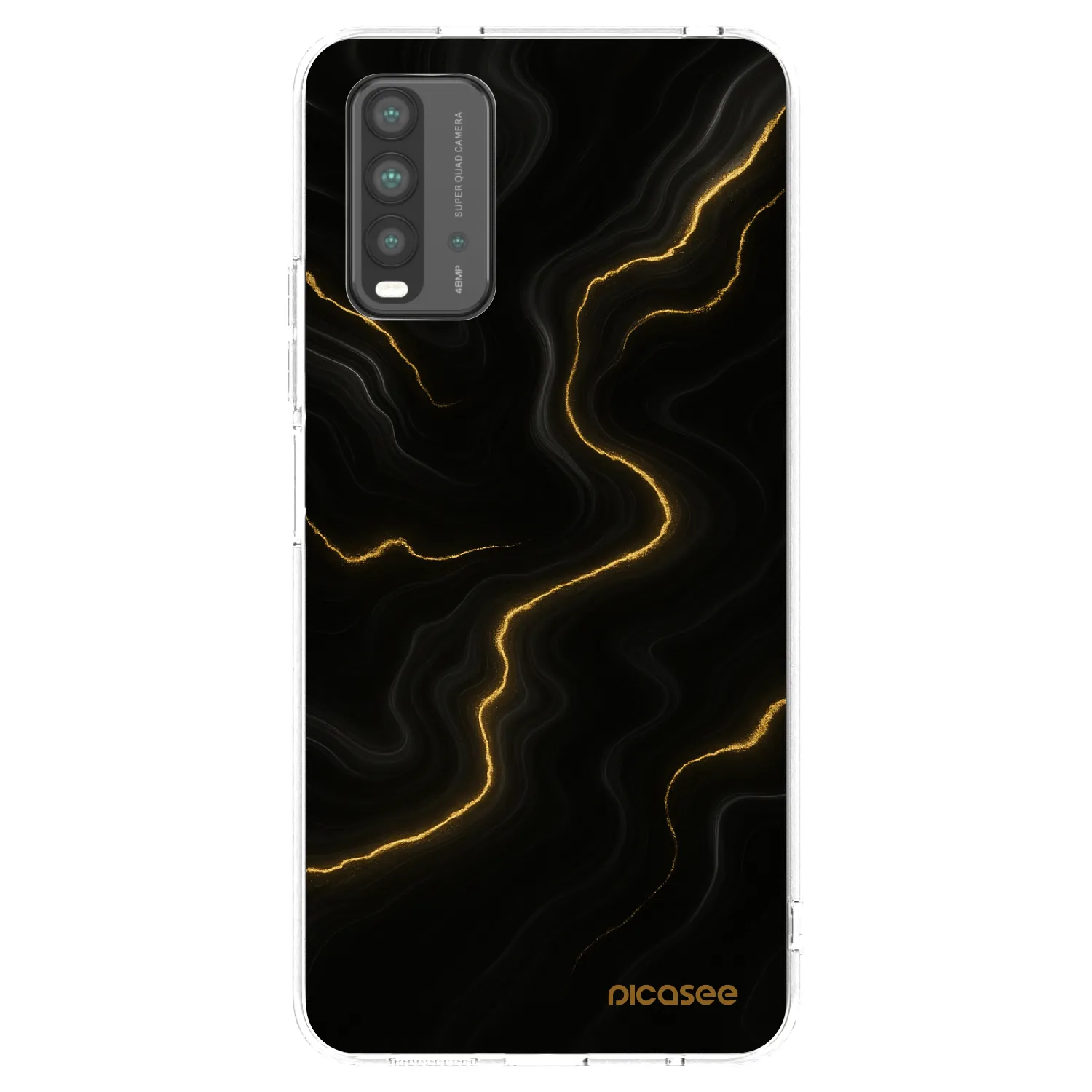 Picasee silikonski prozorni ovitek za Xiaomi Redmi 9T - Thunder