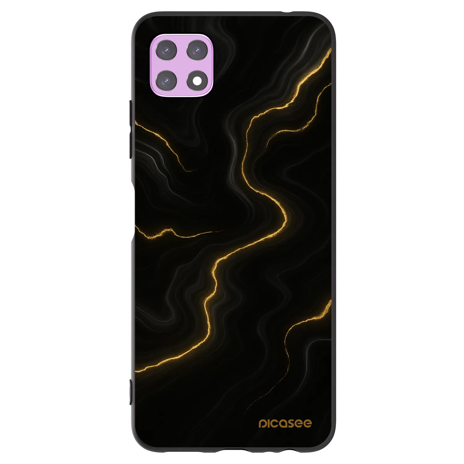 Picasee silikonski črni ovitek za Samsung Galaxy A22 A226B 5G - Thunder