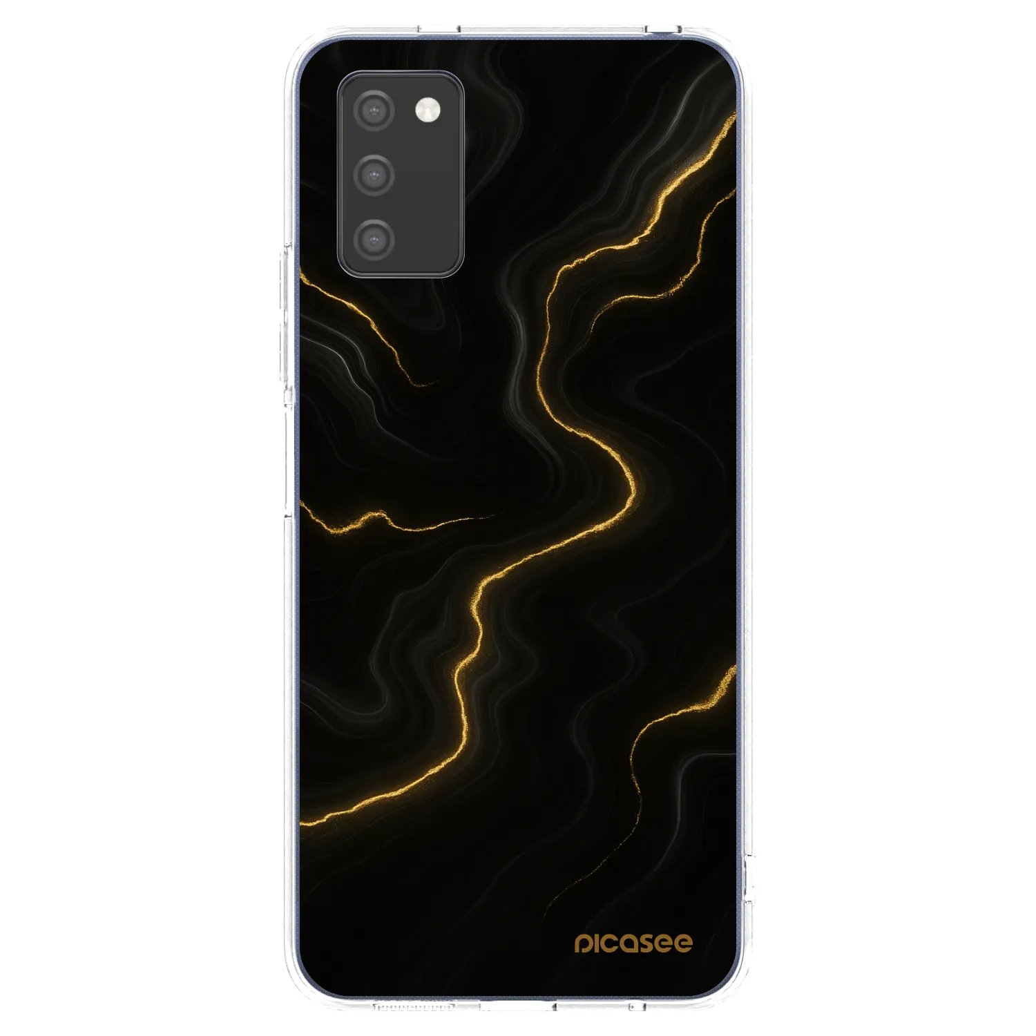 Picasee silikonski prozorni ovitek za Samsung Galaxy A02s A025G - Thunder