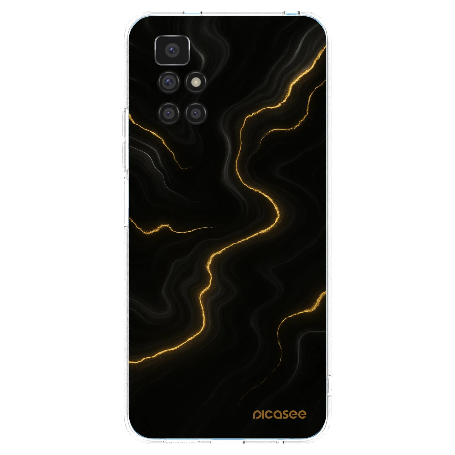 Picasee silikonski prozorni ovitek za Xiaomi Redmi 10 - Thunder
