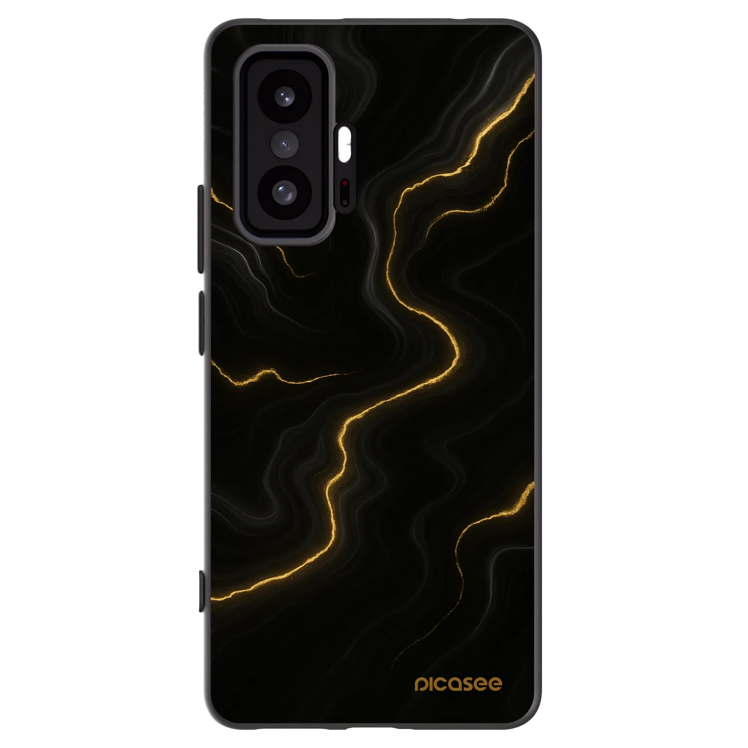 Picasee silikonski črni ovitek za Xiaomi 11T Pro - Thunder