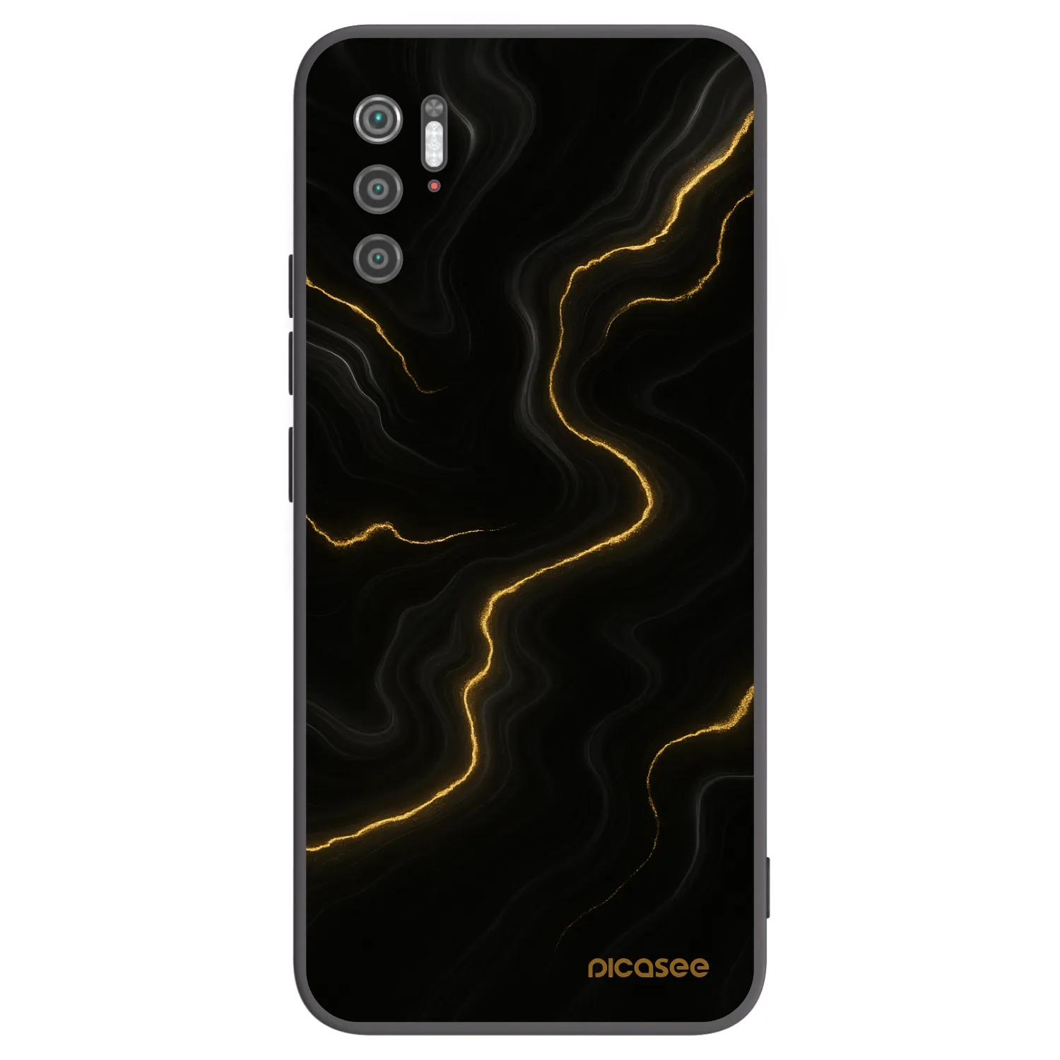Picasee silikonski črni ovitek za Xiaomi Poco M3 Pro 5G - Thunder