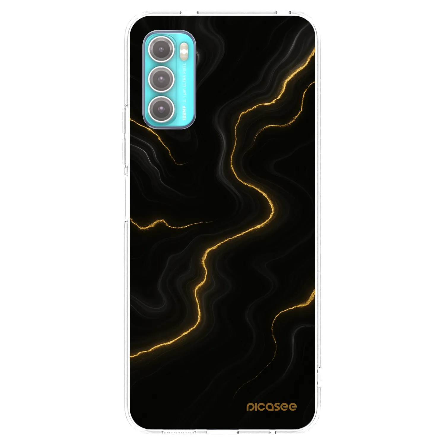 Picasee silikonski prozorni ovitek za Motorola Moto G60 - Thunder