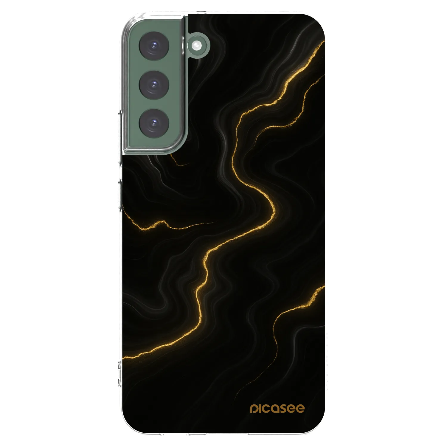 Picasee silikonski prozorni ovitek za Samsung Galaxy S22+ 5G - Thunder