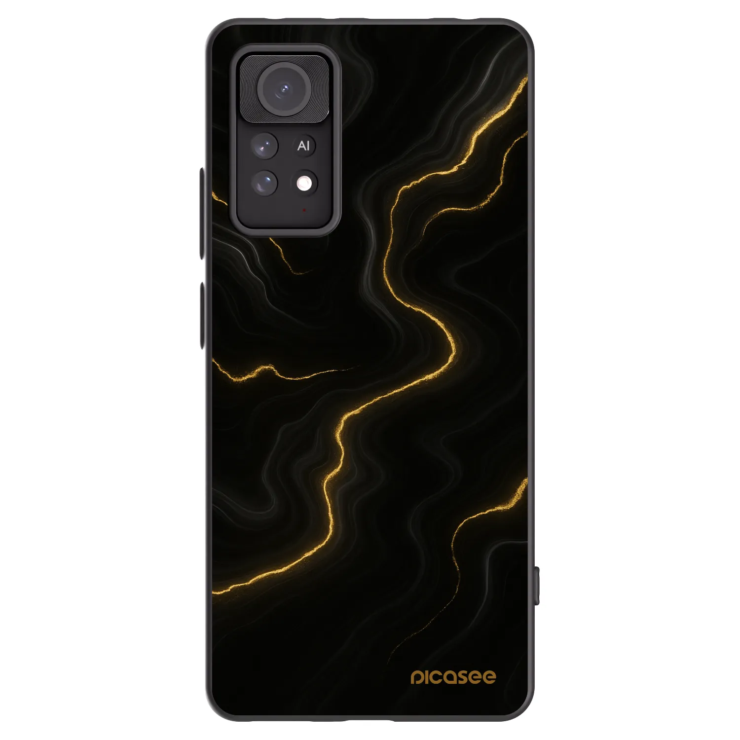 Picasee silikonski črni ovitek za Xiaomi Redmi Note 11 Pro 5G - Thunder