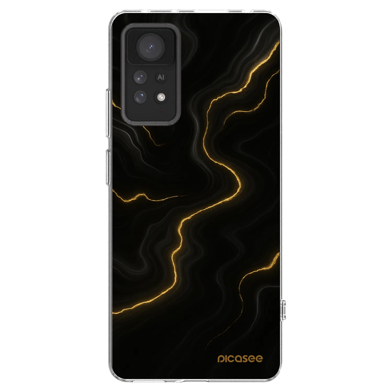 Picasee silikonski prozorni ovitek za Xiaomi Redmi Note 11 Pro 5G - Thunder