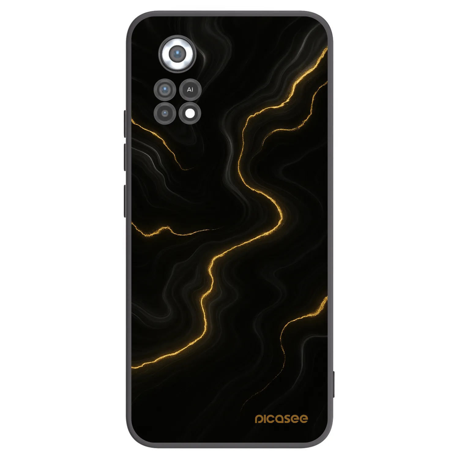 Picasee silikonski črni ovitek za Xiaomi Poco X4 Pro 5G - Thunder
