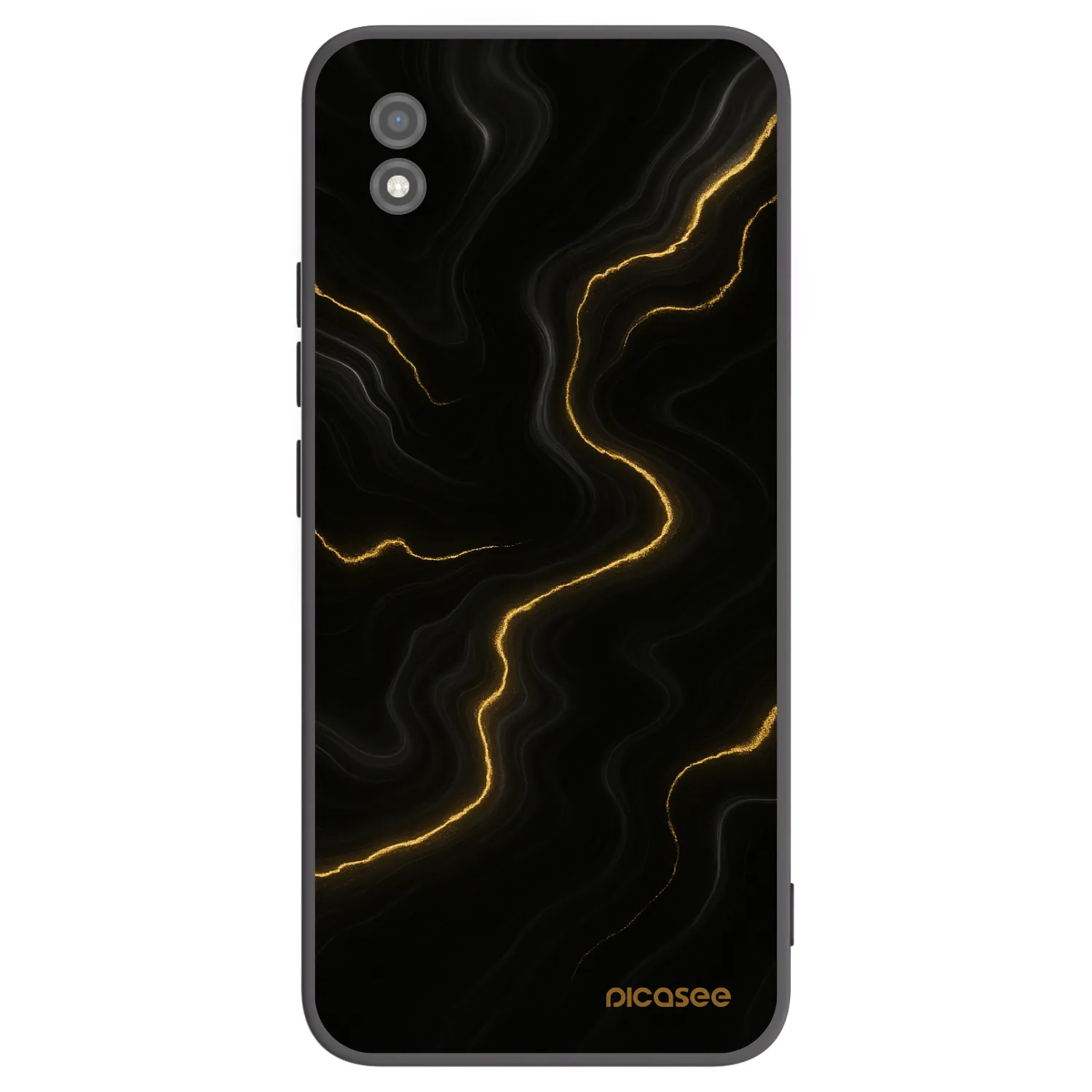 Picasee silikonski črni ovitek za Realme C11 (2021) - Thunder
