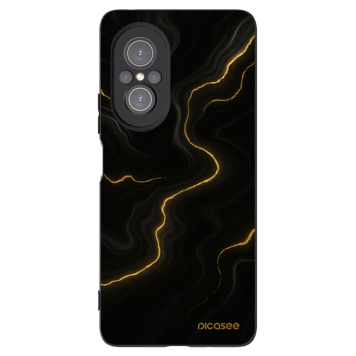 Picasee silikonski črni ovitek za Huawei Nova 9 SE - Thunder