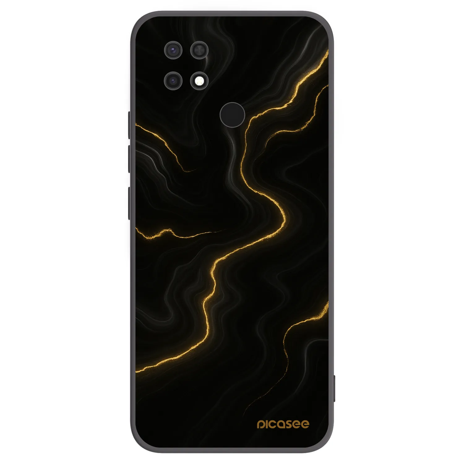 Picasee silikonski črni ovitek za Xiaomi Redmi 10C - Thunder
