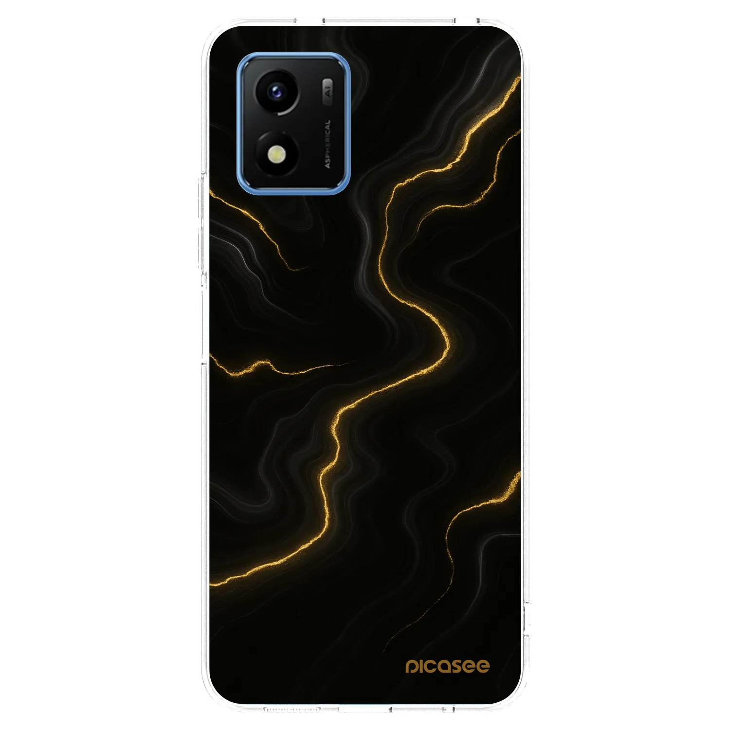 Picasee silikonski prozorni ovitek za Vivo Y01 - Thunder