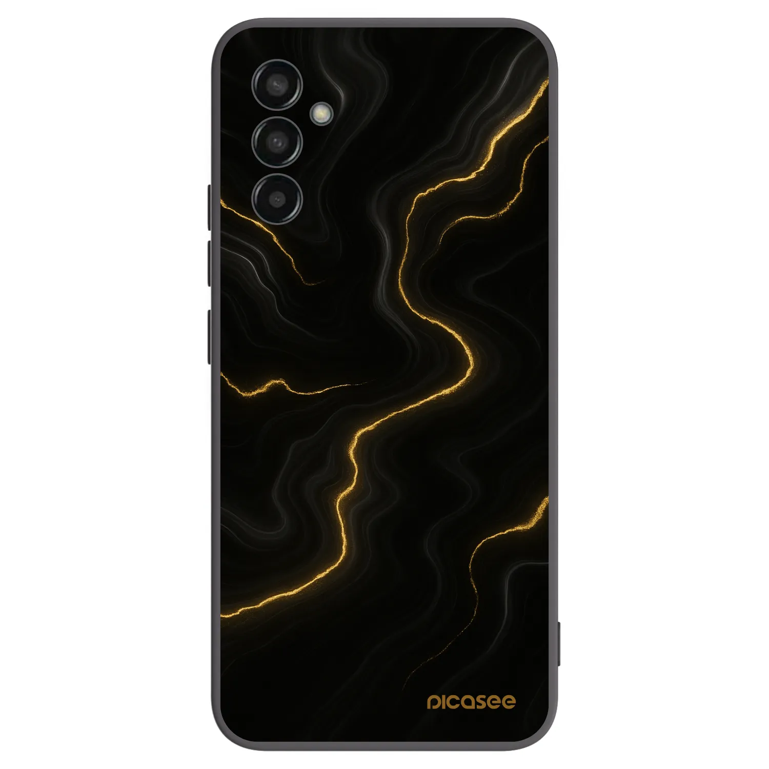 Picasee silikonski črni ovitek za Samsung Galaxy M13 M135F - Thunder