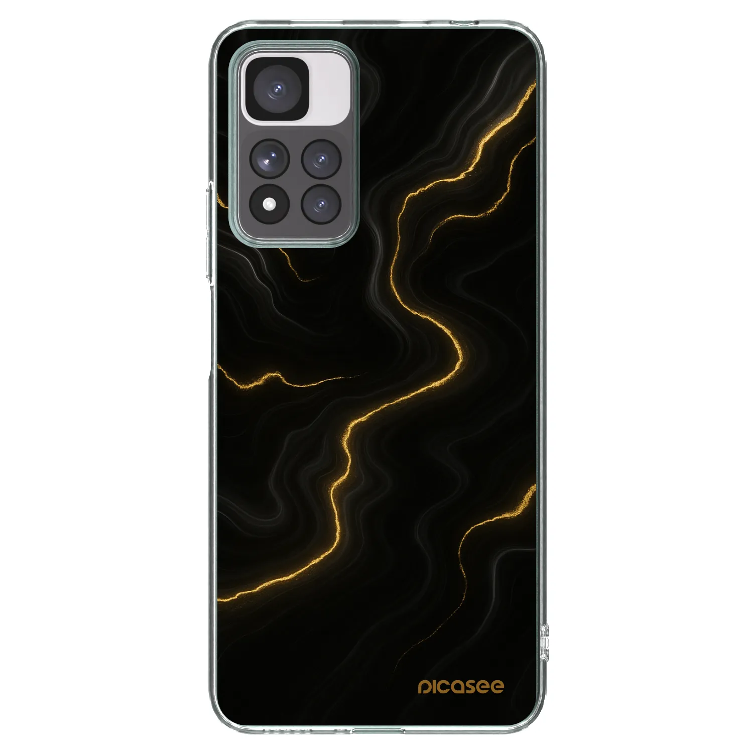 Picasee silikonski prozorni ovitek za Xiaomi Redmi Note 11 Pro+ 5G - Thunder