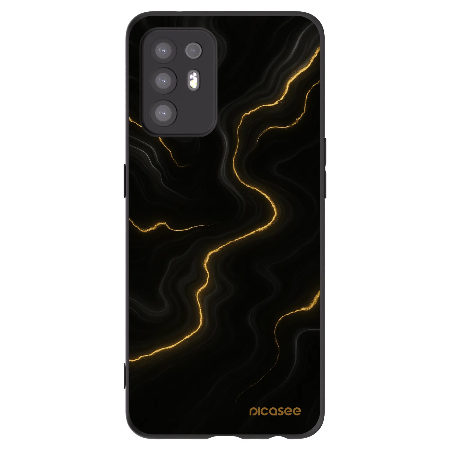 Picasee silikonski črni ovitek za OPPO A94 5G - Thunder