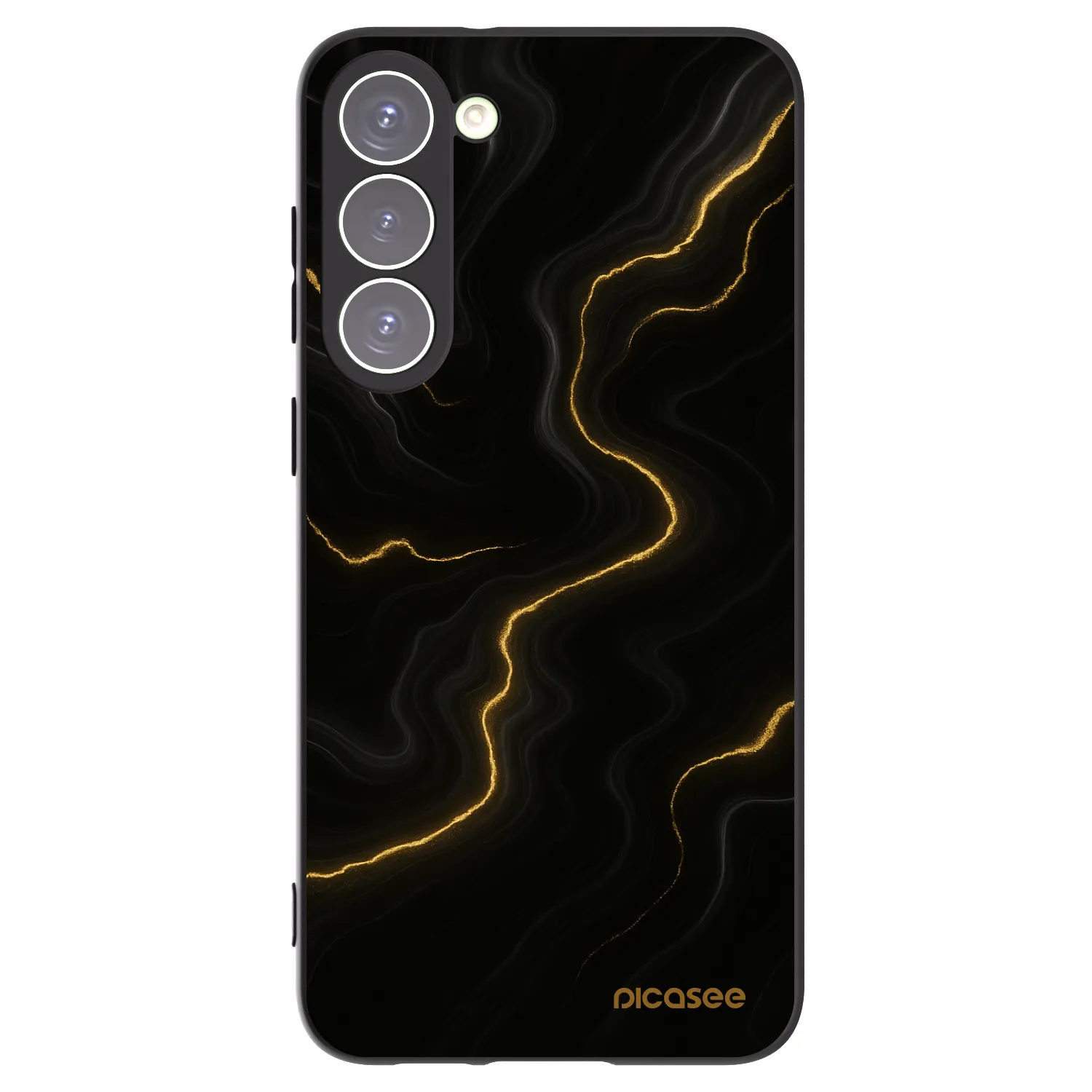 Picasee silikonski črni ovitek za Samsung Galaxy S23+ 5G - Thunder