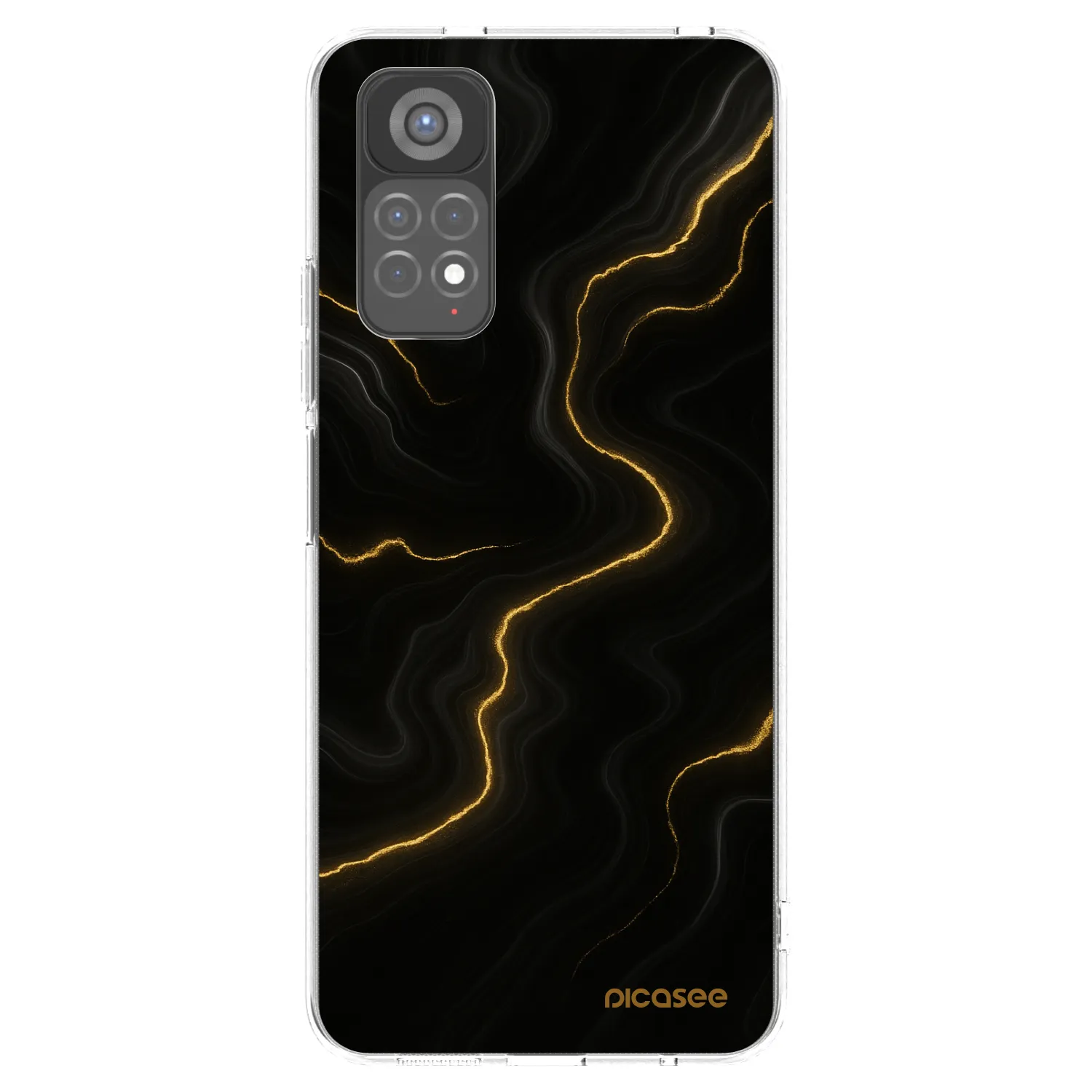 Picasee silikonski prozorni ovitek za Xiaomi Redmi Note 11S 5G - Thunder