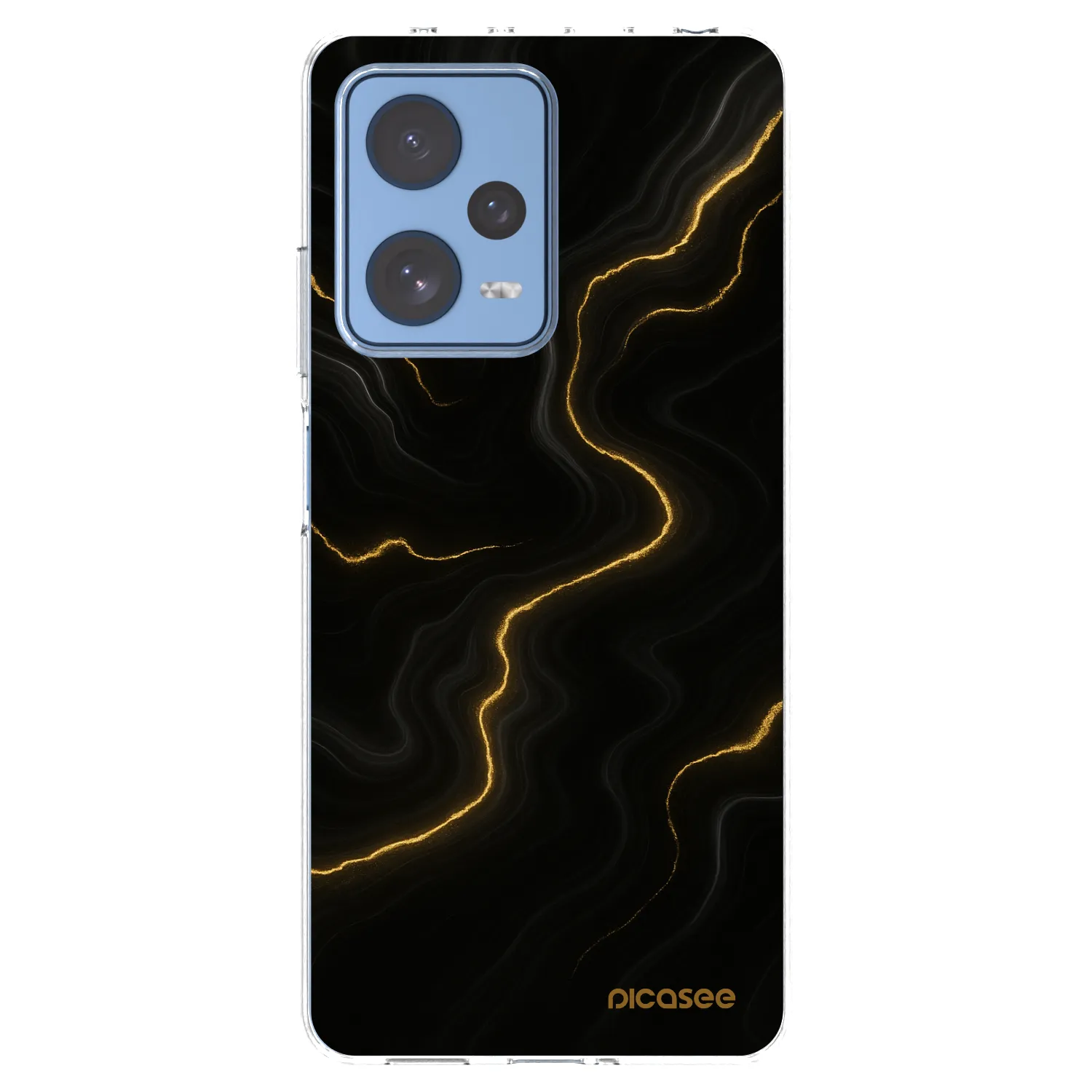 Picasee silikonski prozorni ovitek za Xiaomi Redmi Note 12 Pro 5G - Thunder