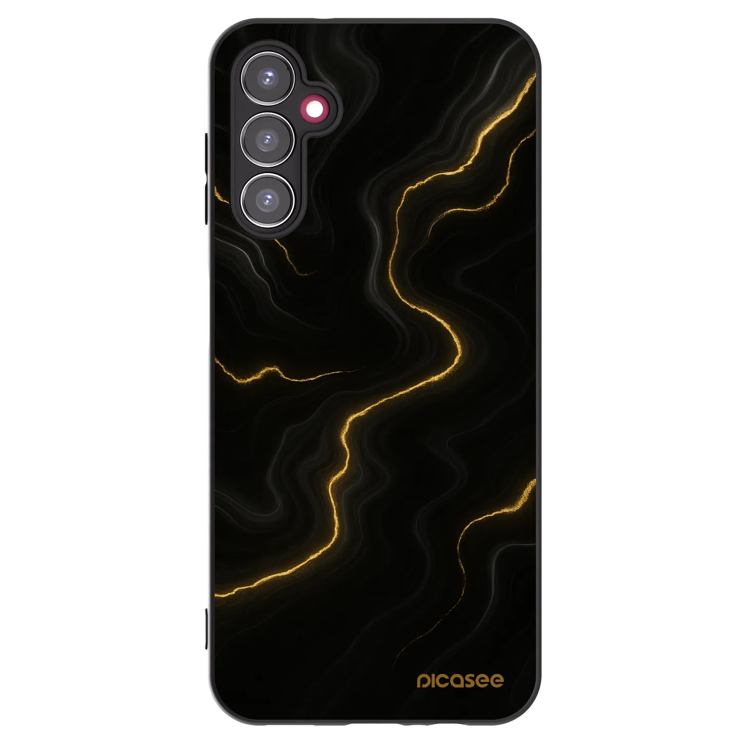 Picasee silikonski črni ovitek za Samsung Galaxy A14 4G A145R - Thunder