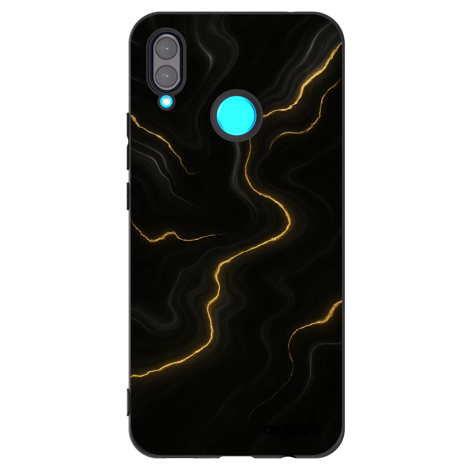 Picasee silikonski črni ovitek za Huawei Nova 3 - Thunder
